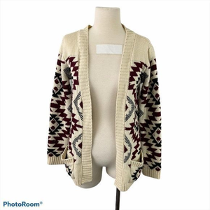 4/$30 🌿ARDENE‎ Cream Knit Aztec Print Cardigan